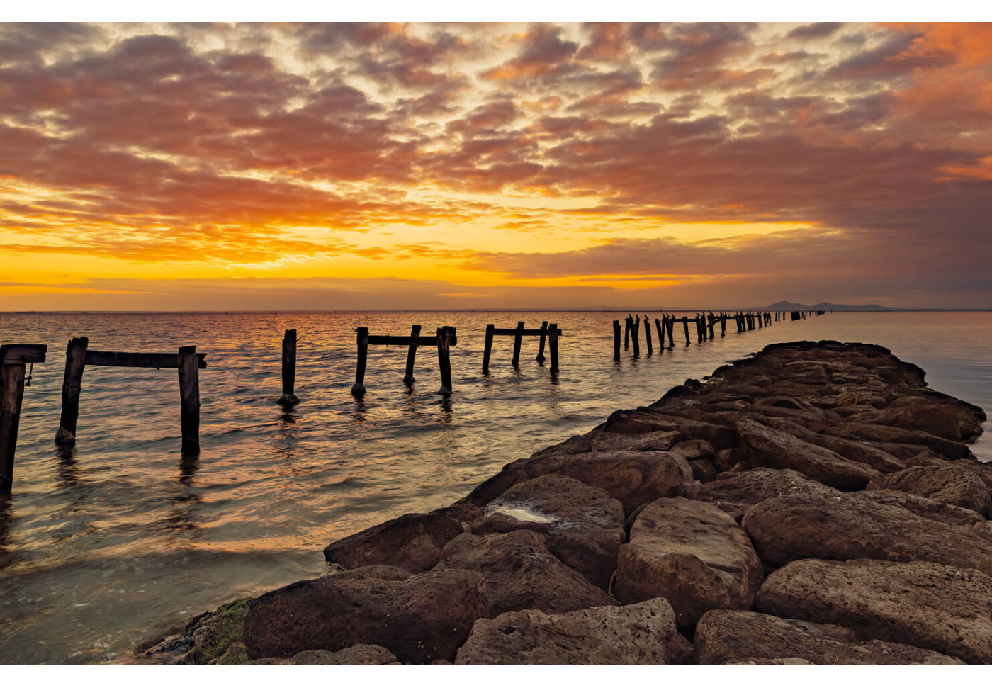 Модульная картина Закат на берегу океана | купить картину в Юбилейном Модульная картина Закат на берегу океана